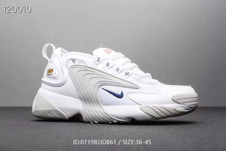 New Nike M2K Tekno White Grey Shoes